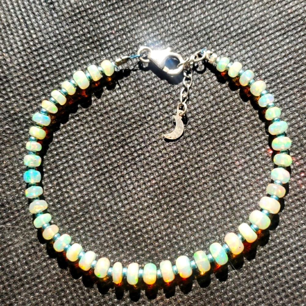 Ethiopian opal fire welo and 925